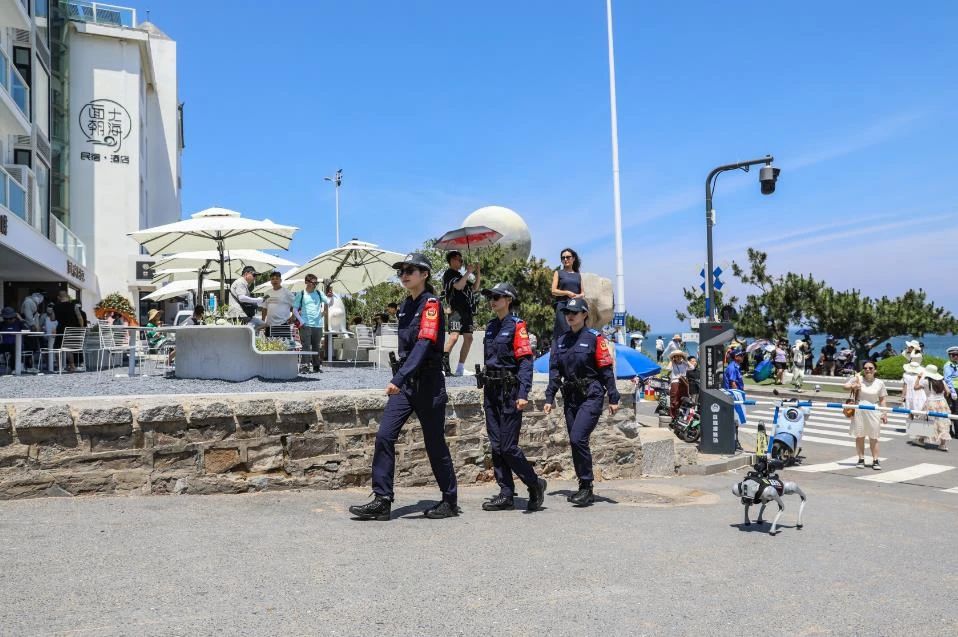 “新警”上岗！高区警用机器狗首次亮相火炬八街