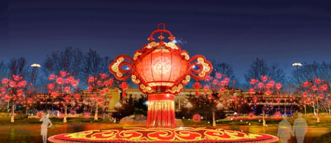 预计小年当天亮灯！威海新春彩灯布置工作已启动