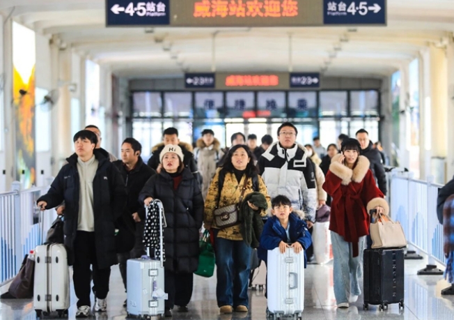 2026威海春运首日，这些“名场面”你get到了吗？