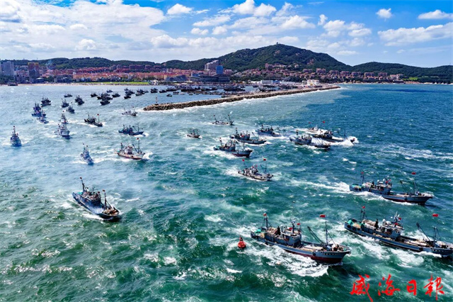 开海啦！威海3200余艘渔船扬帆奔赴深蓝“抢鲜”