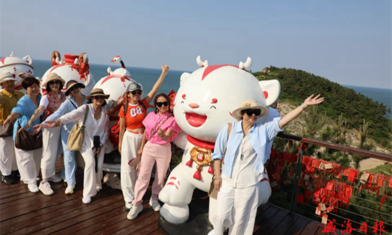 韩国游客热衷跨海来威打球！前5个月威海接待外籍游客同比增五成